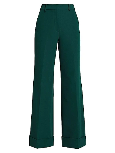 Mavis Crepe Wide-Leg Pants