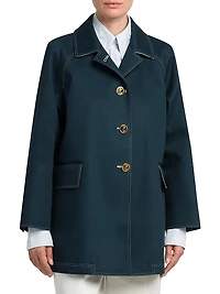 Cropped Cotton Car Coat