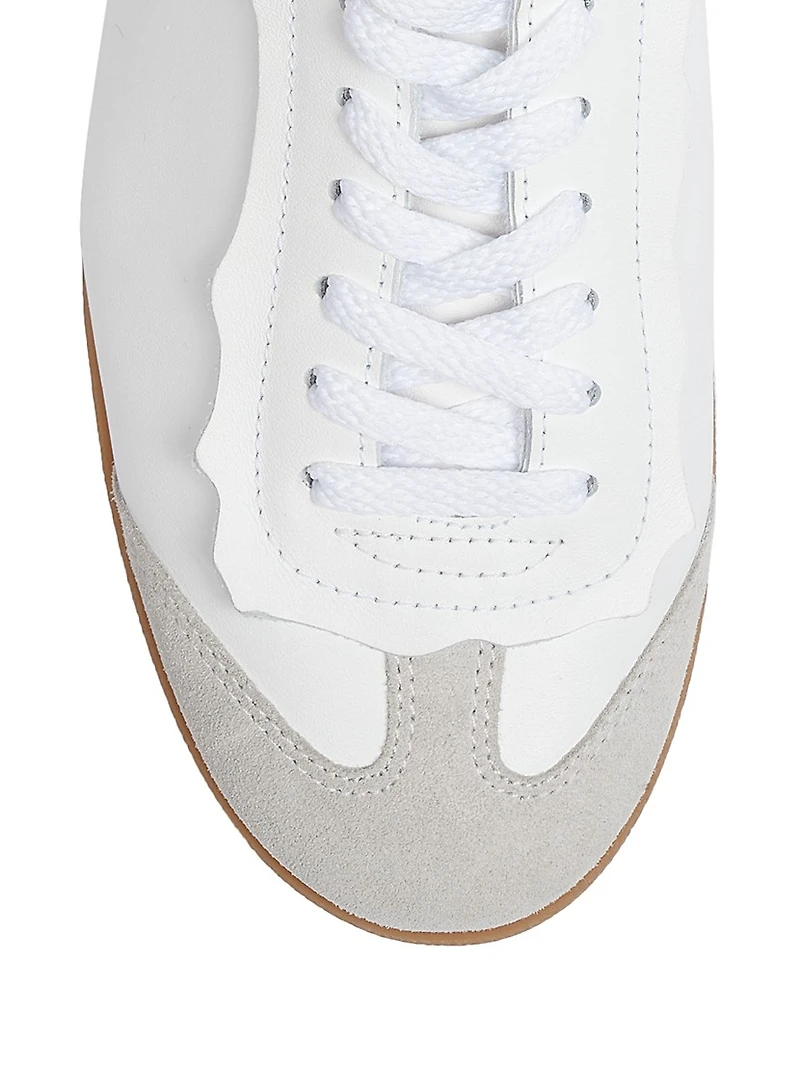Feather Light Leather & Suede Sneakers