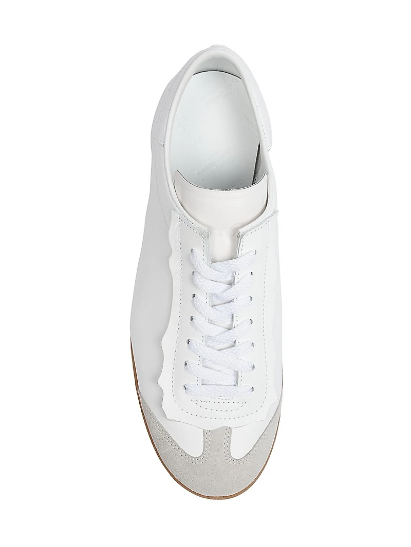 Feather Light Leather & Suede Sneakers
