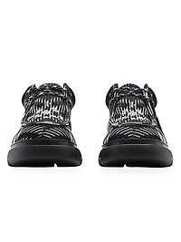 Check Woven Creeper Shoes