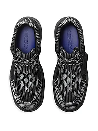 Check Woven Creeper Shoes