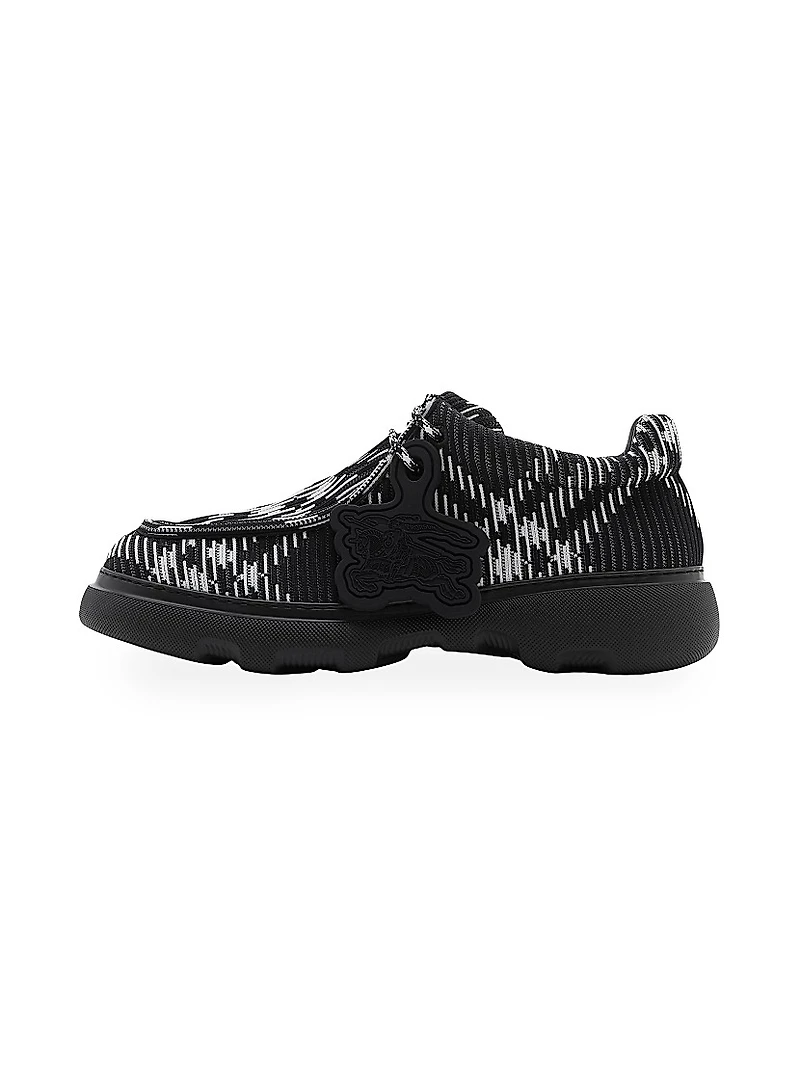 Check Woven Creeper Shoes