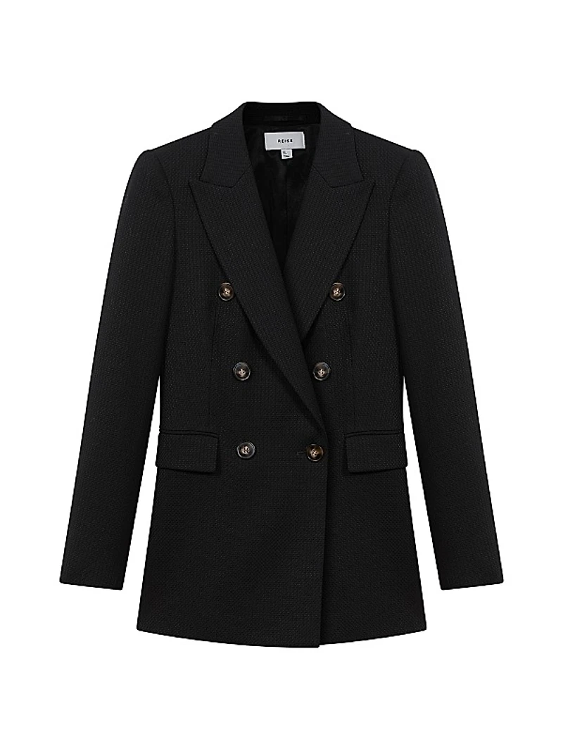Lana Woven Wool-Blend Blazer