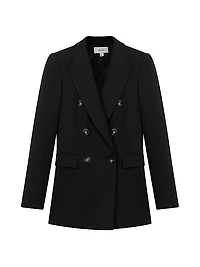 Lana Woven Wool-Blend Blazer