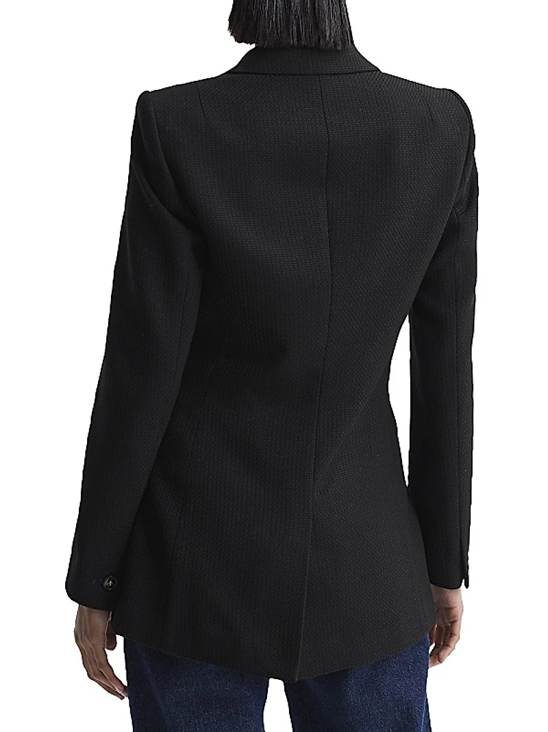Lana Woven Wool-Blend Blazer