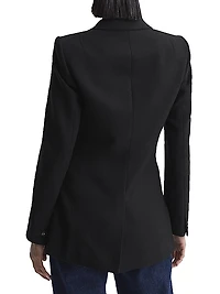 Lana Woven Wool-Blend Blazer