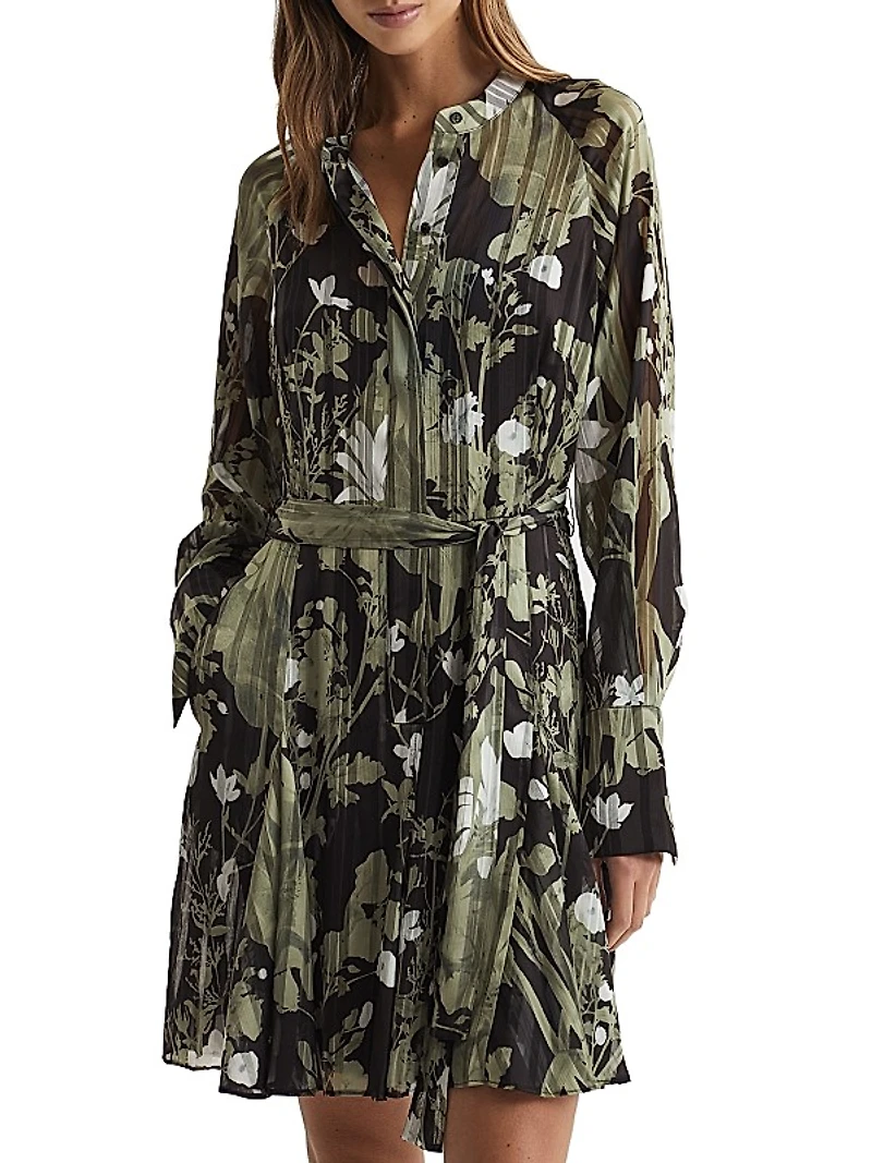 Brianna Chiffon Floral Minidress