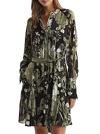 Brianna Chiffon Floral Minidress