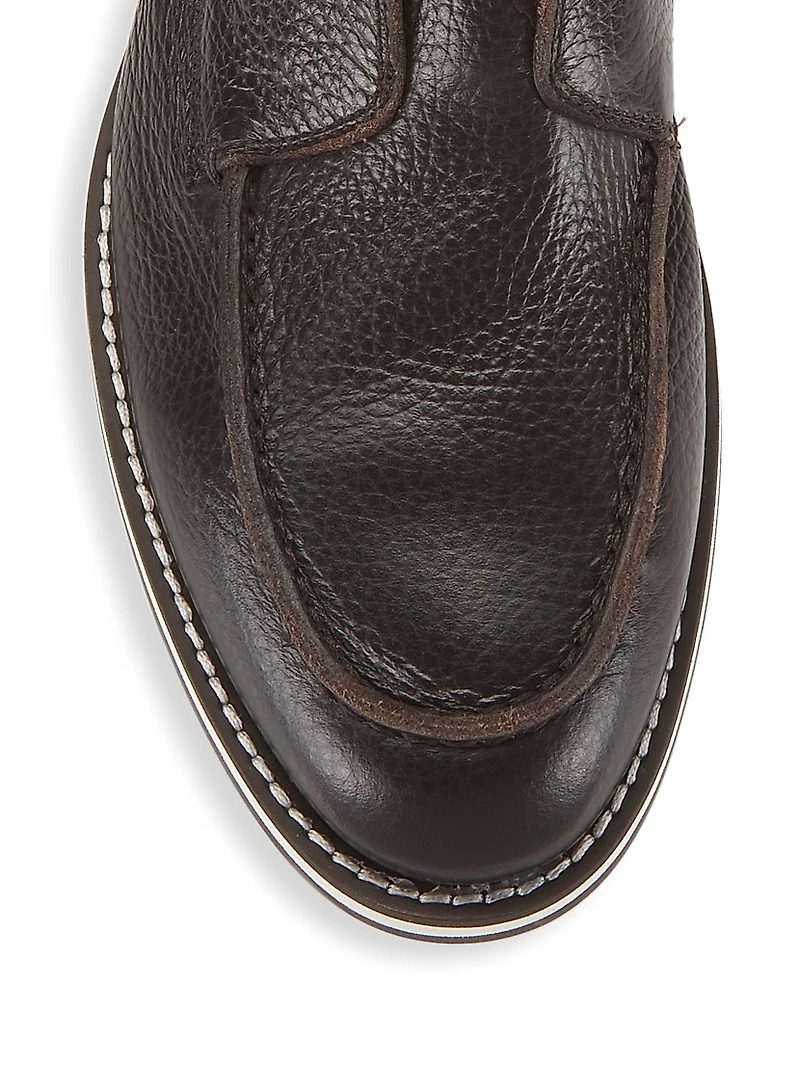 Green Field Suede Loafers