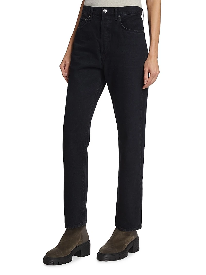 90s Pinch Waist Wide-Leg Jeans