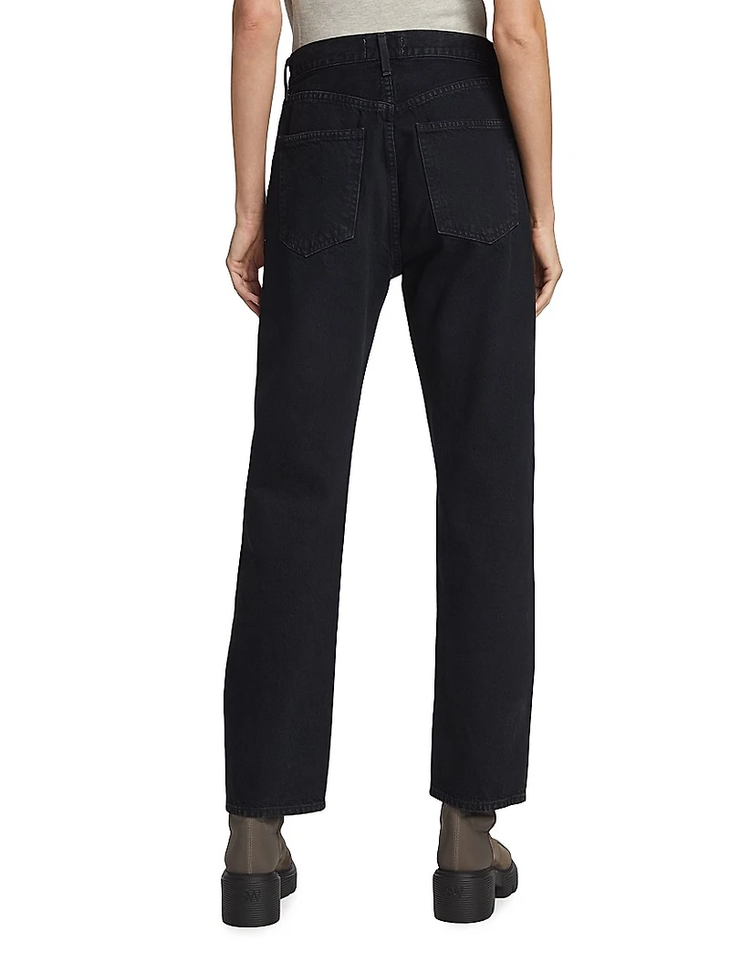 90s Pinch Waist Wide-Leg Jeans