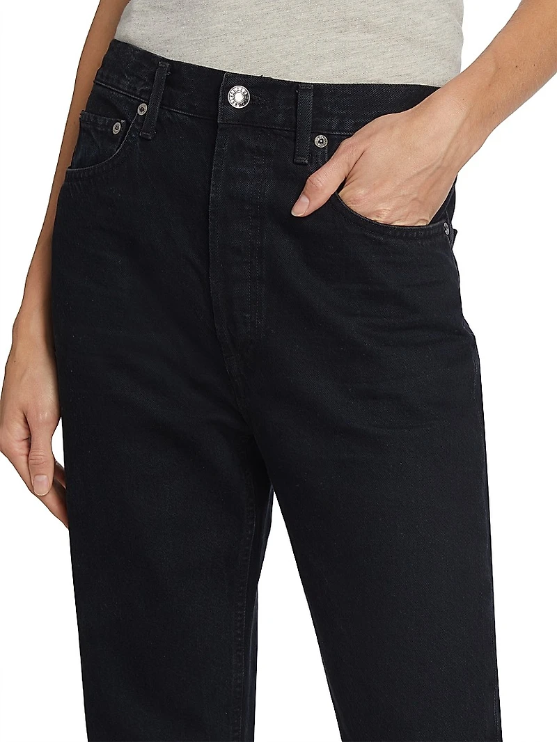 90s Pinch Waist Wide-Leg Jeans