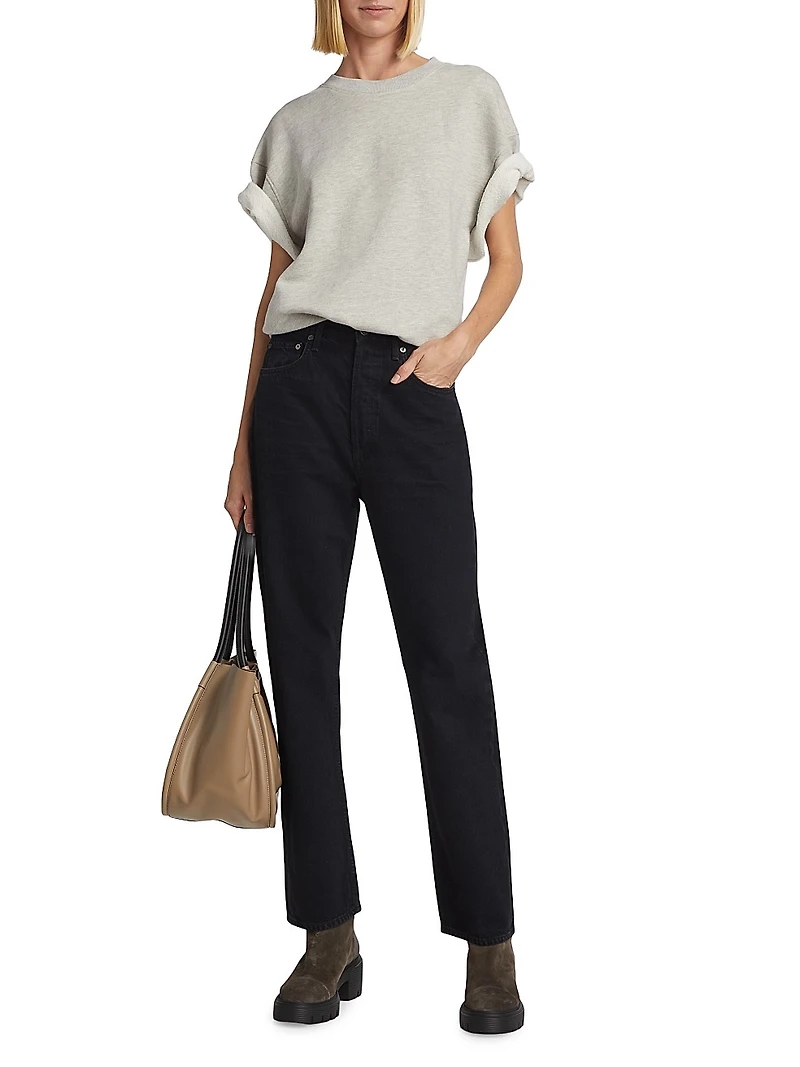 90s Pinch Waist Wide-Leg Jeans