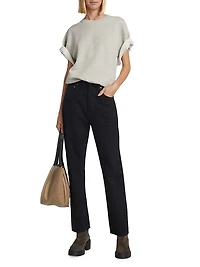 90s Pinch Waist Wide-Leg Jeans