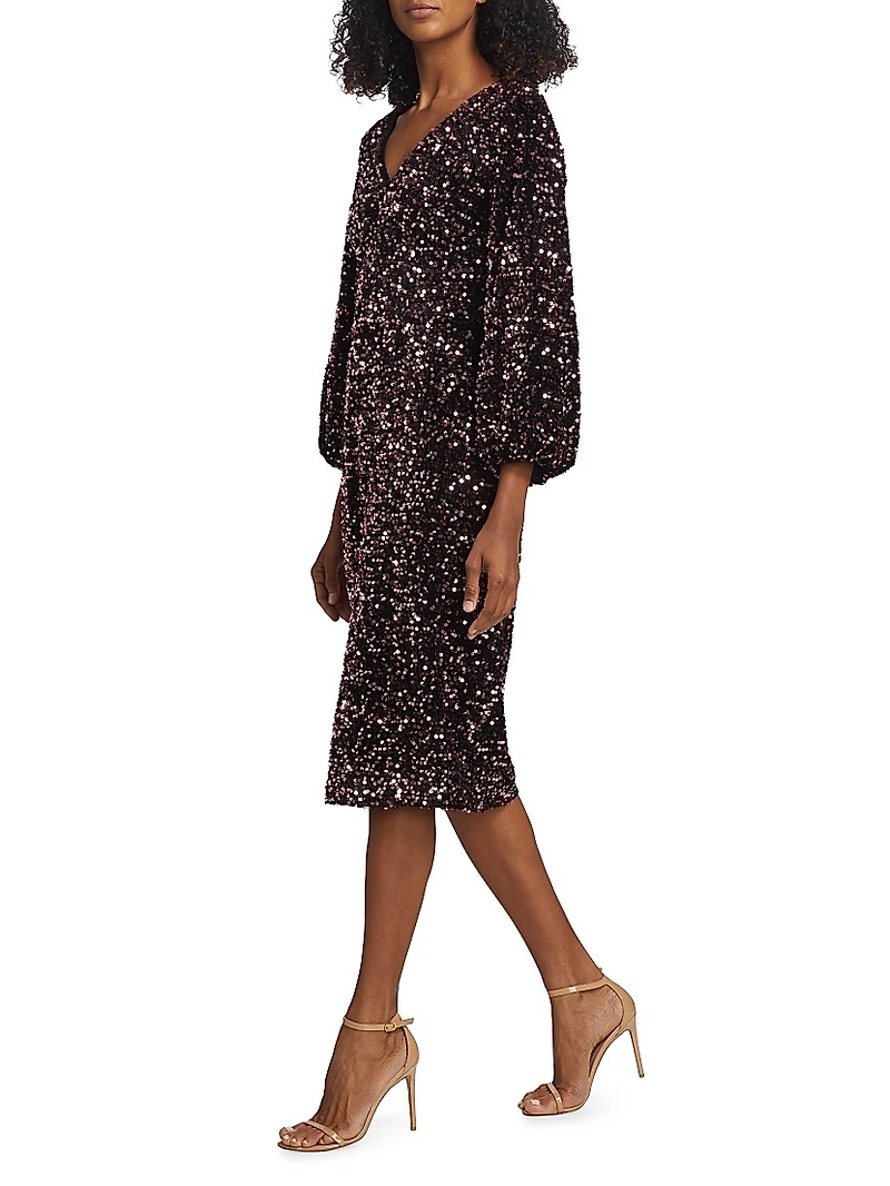 The Robin Sequined Sheath Dress