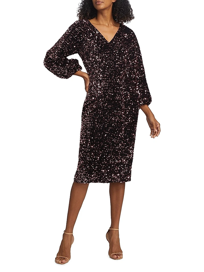 The Robin Sequined Sheath Dress