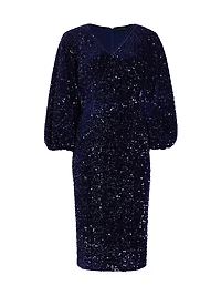 The Robin Sequined Midi-Dress