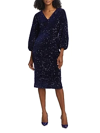 The Robin Sequined Midi-Dress