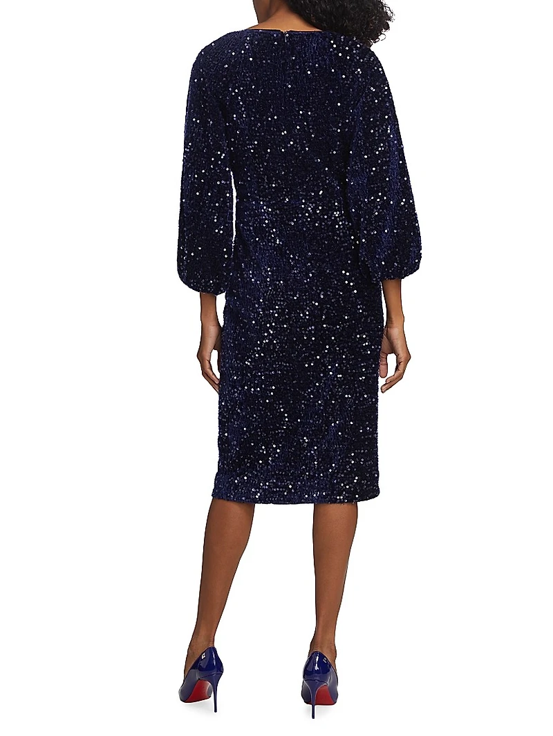 The Robin Sequined Midi-Dress