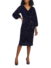 The Robin Sequined Midi-Dress