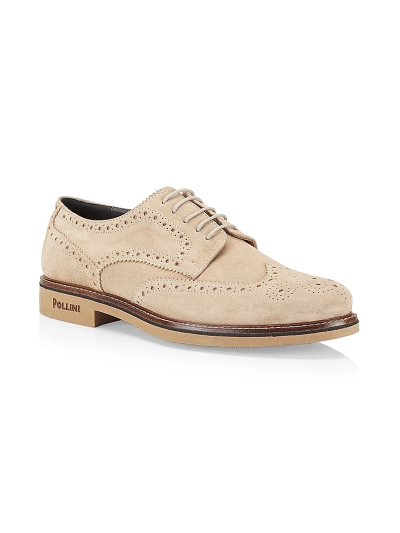 Corinto Suede Wingtip Lace-Up Derbys