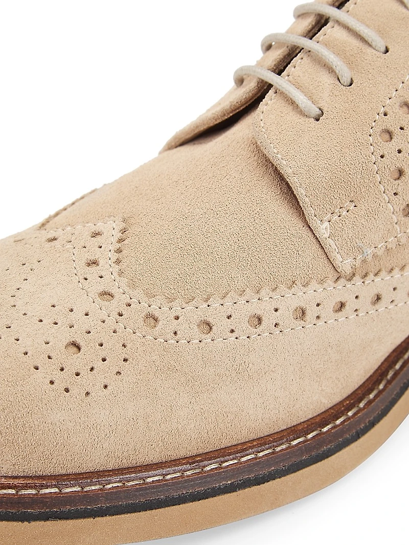Corinto Suede Wingtip Lace-Up Derbys
