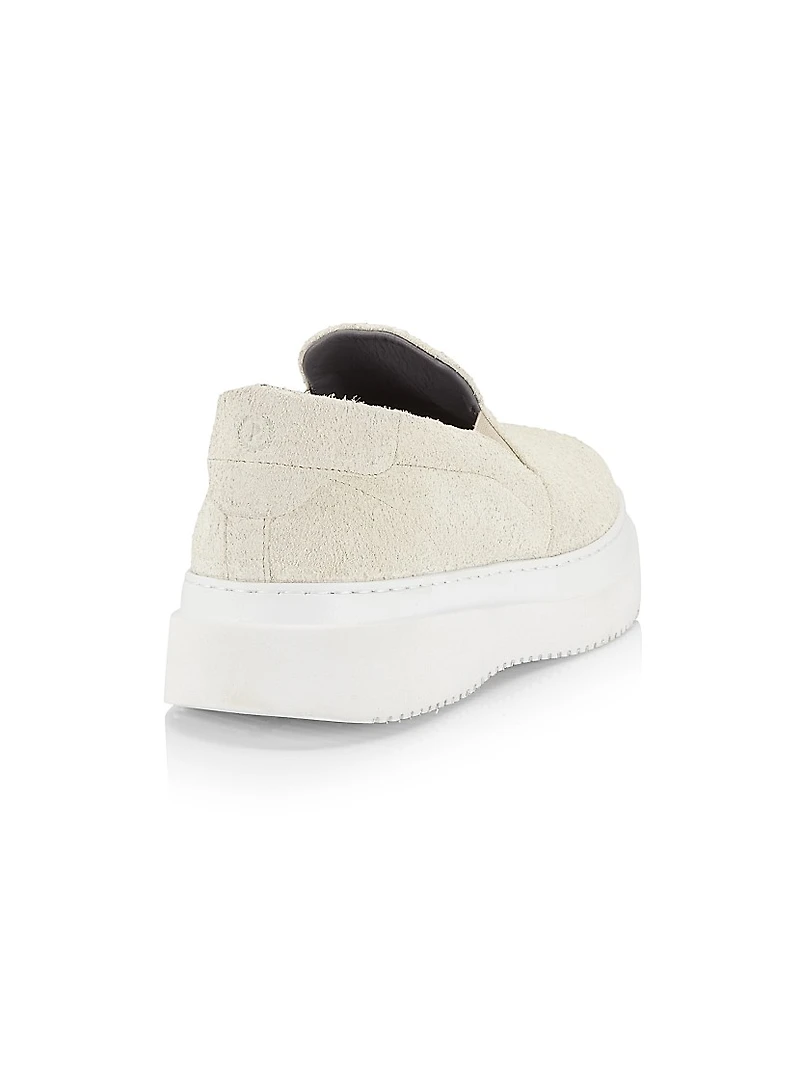 Summer Vibes Suede Platform Loafers