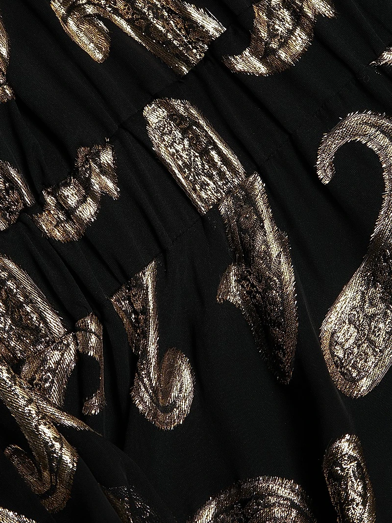 The Audrey Paisley Midi-Dress