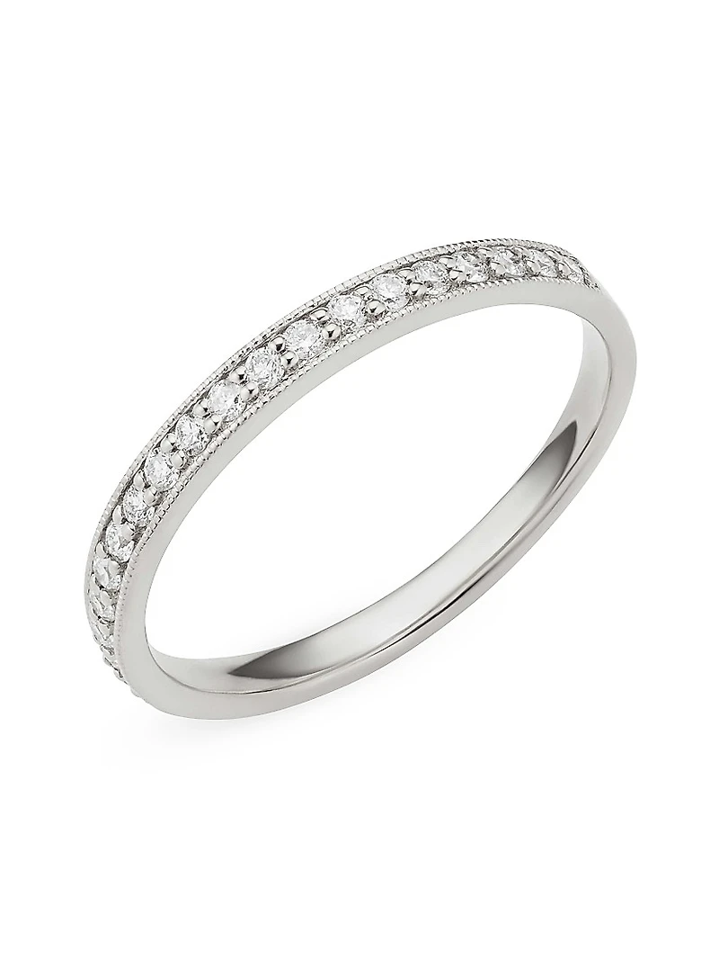 14K White Gold The Regal Diamond Band
