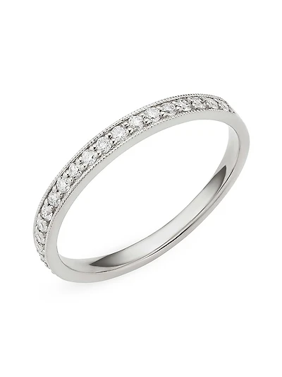 14K White Gold The Regal Diamond Band
