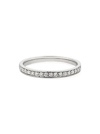 14K White Gold The Regal Diamond Band