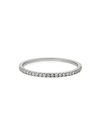 14K White Gold The Regal Diamond Stack Ring