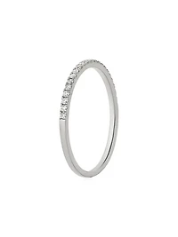 14K White Gold The Regal Diamond Stack Ring