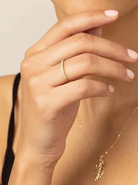 14K White Gold The Regal Diamond Stack Ring