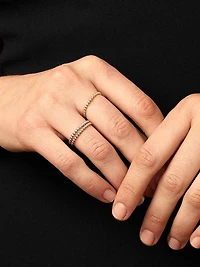 14K Rose Gold Have a Ball Stack Ring