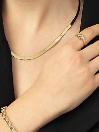 14K Yellow Gold Forever Linked Ring