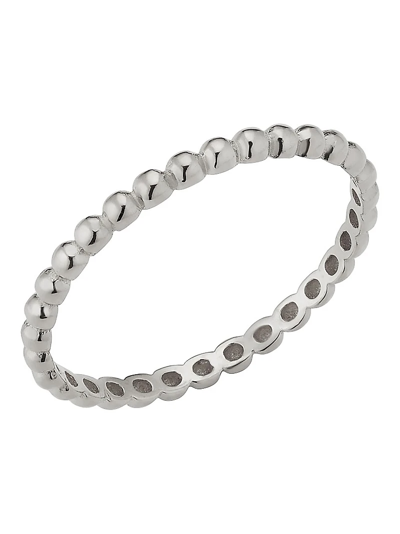 14K White Gold Have a Ball Stack Ring