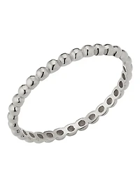 14K White Gold Have a Ball Stack Ring