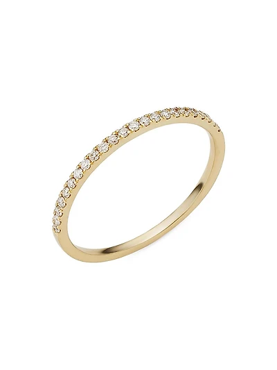 14K Yellow Gold The Regal Diamond Stack Ring