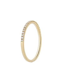 14K Yellow Gold The Regal Diamond Stack Ring