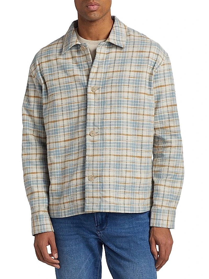 Plaid Cotton Relaxed-Fit Shirt