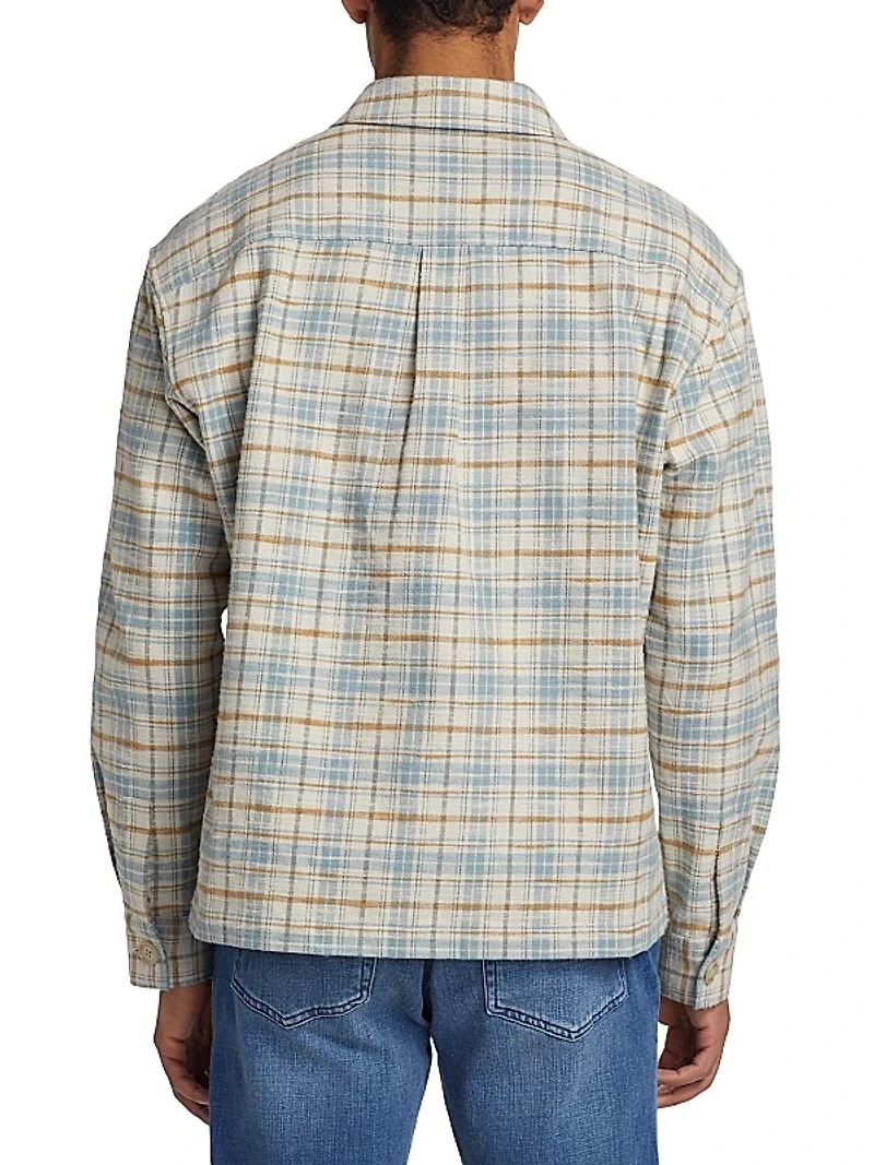 Plaid Cotton Relaxed-Fit Shirt