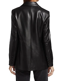Denny Vegan Leather Blazer