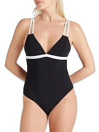 Aruba Colorblocked One-Piece Swimsuit