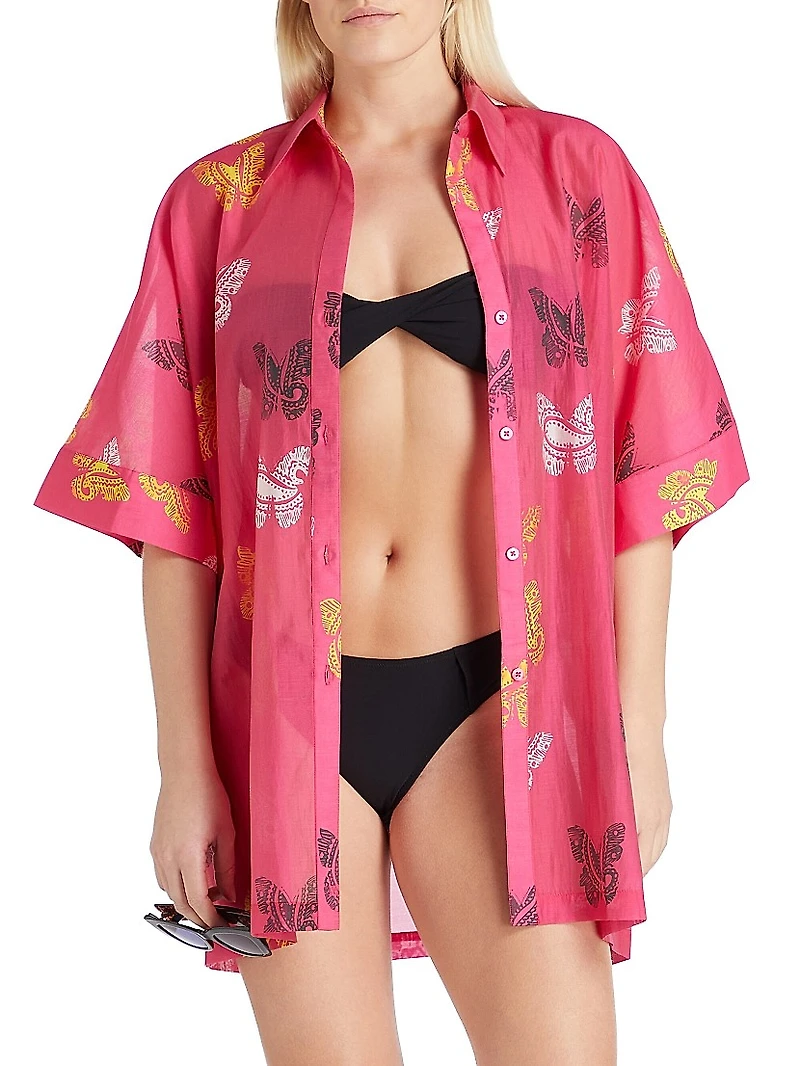 Sydney Butterfly Cover-Up Shirtdress