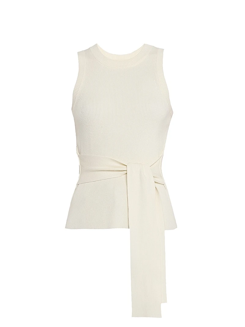Rib-Knit Sleeveless Top