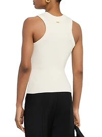 Rib-Knit Sleeveless Top