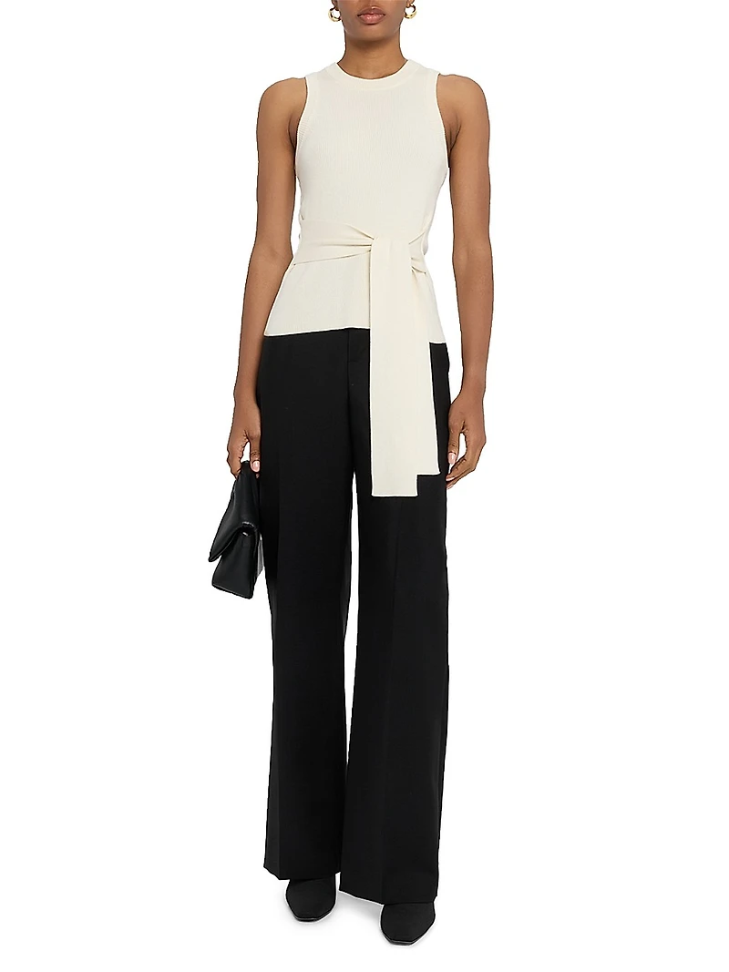 Rib-Knit Sleeveless Top