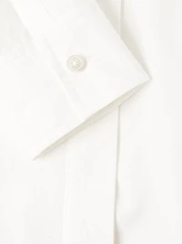 Cotton Poplin Tie-Front Shirtdress